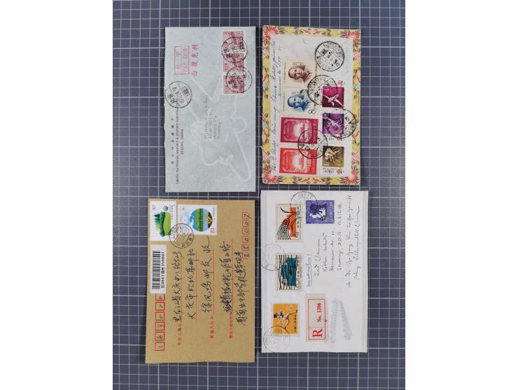 1950/2017 (ca.), assembly of over 130 covers and cards, some interesting frankings throughout, mixed condition&nbsp;