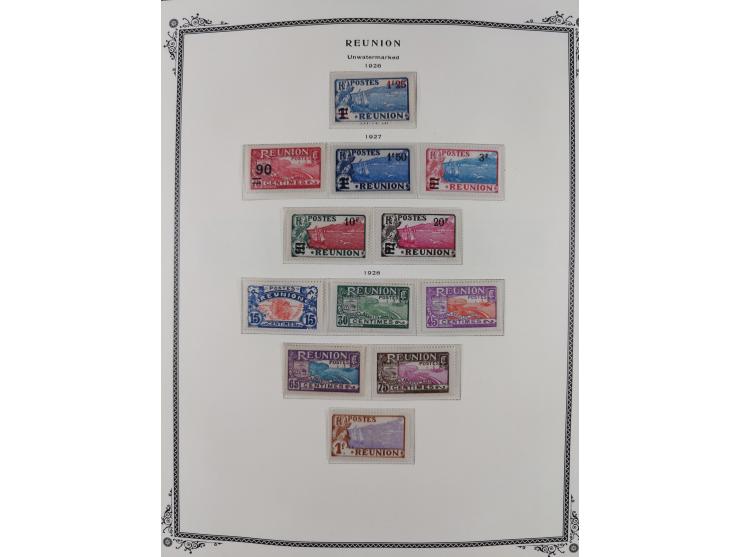 1891/1964, Collection on 39 Scott album leaves, unused and mnh, starting colonies allegory overprinted issues with multiples,