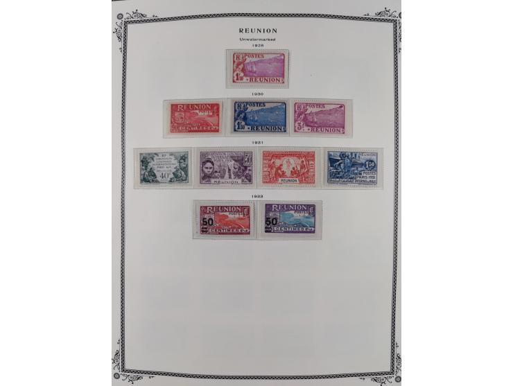 1891/1964, Collection on 39 Scott album leaves, unused and mnh, starting colonies allegory overprinted issues with multiples,