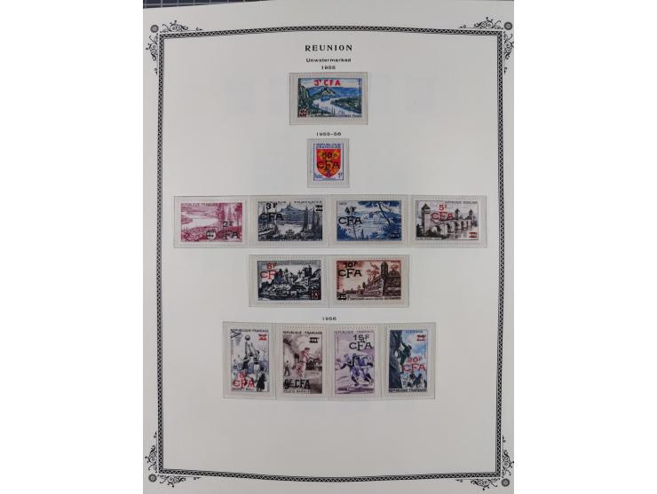 1891/1964, Collection on 39 Scott album leaves, unused and mnh, starting colonies allegory overprinted issues with multiples,