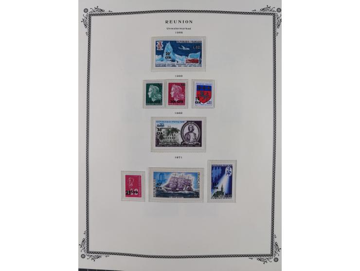 1891/1964, Collection on 39 Scott album leaves, unused and mnh, starting colonies allegory overprinted issues with multiples,