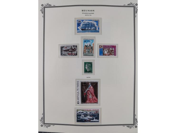 1891/1964, Collection on 39 Scott album leaves, unused and mnh, starting colonies allegory overprinted issues with multiples,