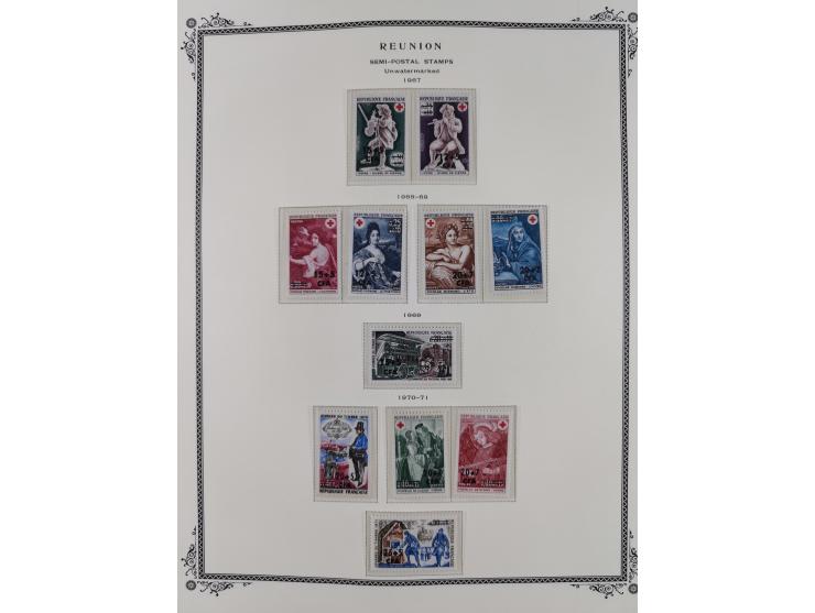 1891/1964, Collection on 39 Scott album leaves, unused and mnh, starting colonies allegory overprinted issues with multiples,