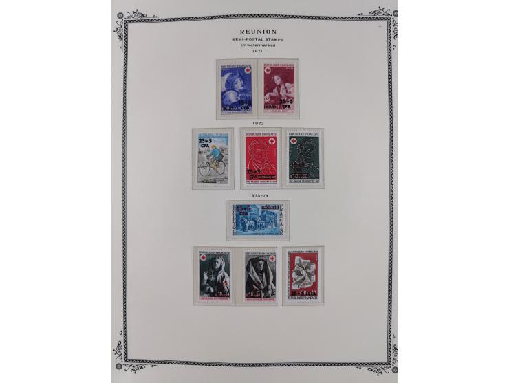 1891/1964, Collection on 39 Scott album leaves, unused and mnh, starting colonies allegory overprinted issues with multiples,