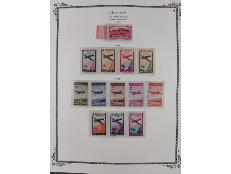 1891/1964, Collection on 39 Scott album leaves, unused and mnh, starting colonies allegory overprinted issues with multiples,