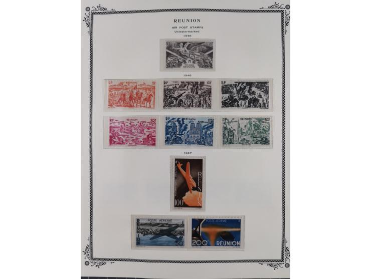 1891/1964, Collection on 39 Scott album leaves, unused and mnh, starting colonies allegory overprinted issues with multiples,