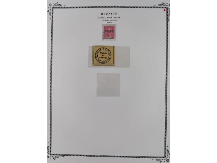 1891/1964, Collection on 39 Scott album leaves, unused and mnh, starting colonies allegory overprinted issues with multiples,