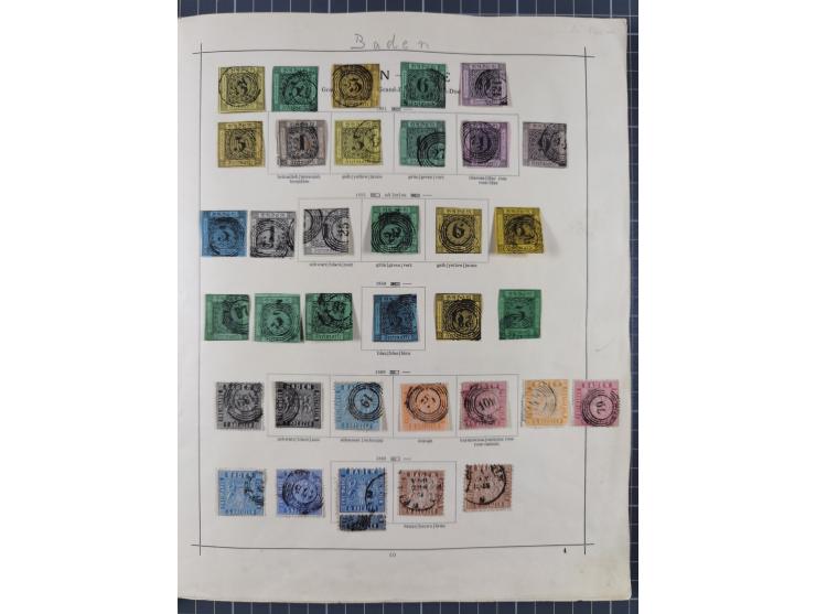 1851/1934, uriger meist gestempelter und teils ungebrauchter Sammlungsbestand in einem Schaubek Album, dabei auch wenige Brie