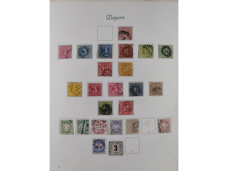 1851/1934, uriger meist gestempelter und teils ungebrauchter Sammlungsbestand in einem Schaubek Album, dabei auch wenige Brie