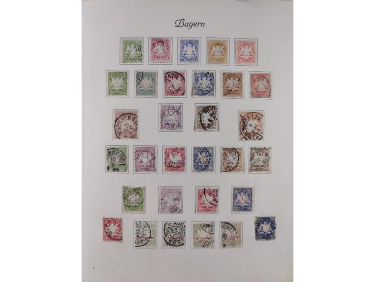 1851/1934, uriger meist gestempelter und teils ungebrauchter Sammlungsbestand in einem Schaubek Album, dabei auch wenige Brie