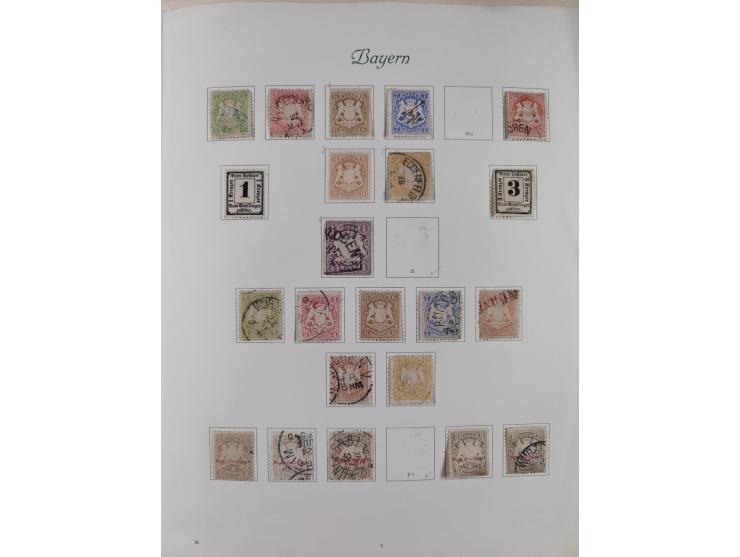 1851/1934, uriger meist gestempelter und teils ungebrauchter Sammlungsbestand in einem Schaubek Album, dabei auch wenige Brie