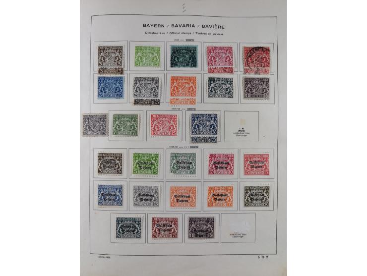 1851/1934, uriger meist gestempelter und teils ungebrauchter Sammlungsbestand in einem Schaubek Album, dabei auch wenige Brie