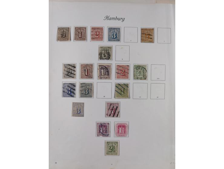 1851/1934, uriger meist gestempelter und teils ungebrauchter Sammlungsbestand in einem Schaubek Album, dabei auch wenige Brie