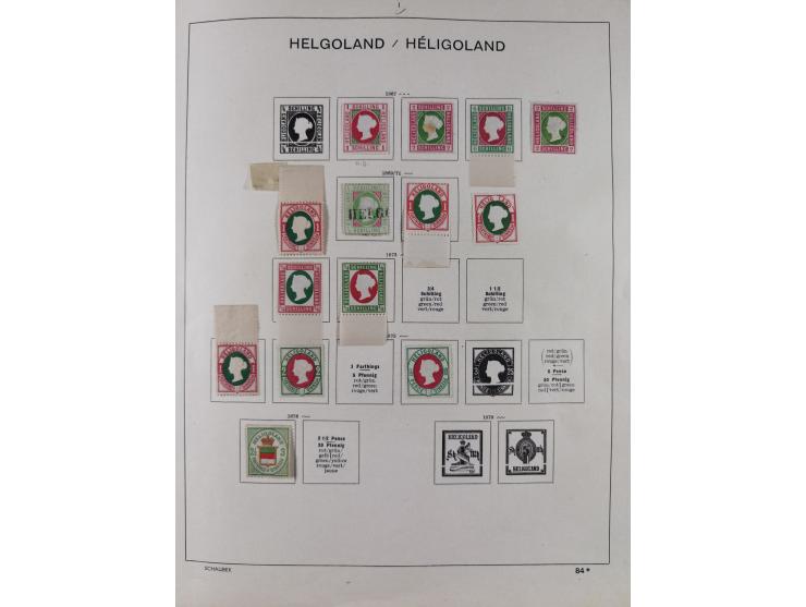 1851/1934, uriger meist gestempelter und teils ungebrauchter Sammlungsbestand in einem Schaubek Album, dabei auch wenige Brie