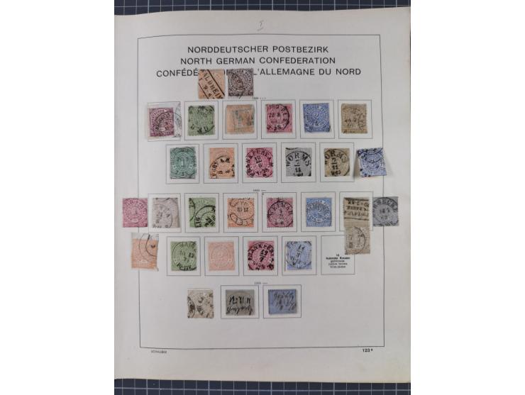 1851/1934, uriger meist gestempelter und teils ungebrauchter Sammlungsbestand in einem Schaubek Album, dabei auch wenige Brie