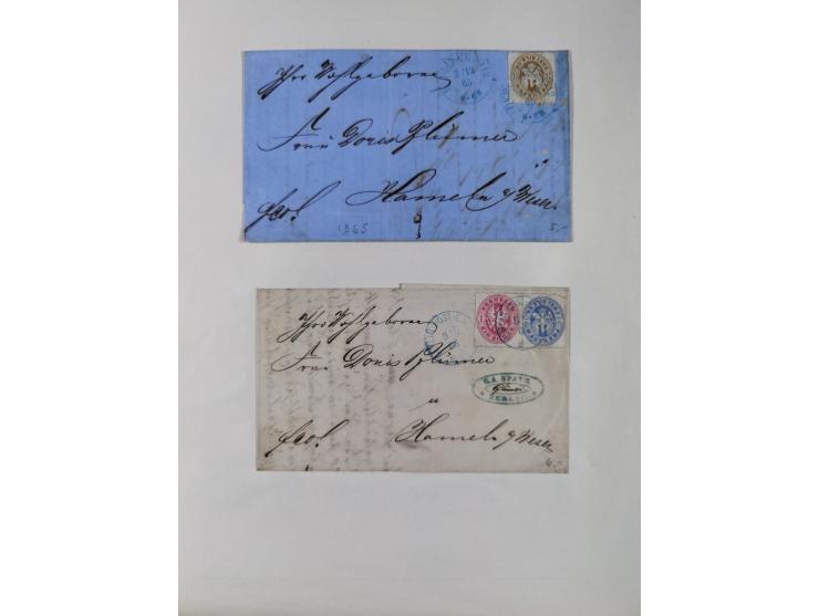 1851/1934, uriger meist gestempelter und teils ungebrauchter Sammlungsbestand in einem Schaubek Album, dabei auch wenige Brie