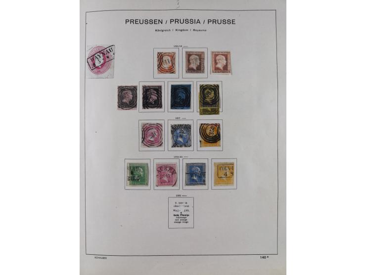 1851/1934, uriger meist gestempelter und teils ungebrauchter Sammlungsbestand in einem Schaubek Album, dabei auch wenige Brie