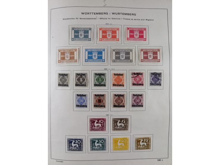 1851/1934, uriger meist gestempelter und teils ungebrauchter Sammlungsbestand in einem Schaubek Album, dabei auch wenige Brie