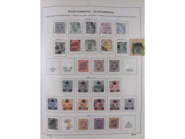 1851/1934, uriger meist gestempelter und teils ungebrauchter Sammlungsbestand in einem Schaubek Album, dabei auch wenige Brie