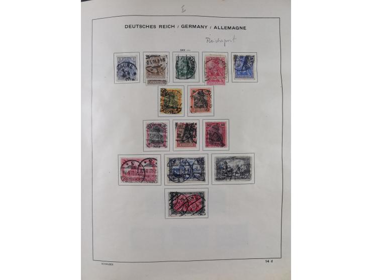 1851/1934, uriger meist gestempelter und teils ungebrauchter Sammlungsbestand in einem Schaubek Album, dabei auch wenige Brie