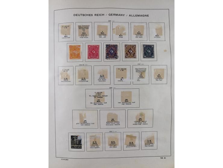 1851/1934, uriger meist gestempelter und teils ungebrauchter Sammlungsbestand in einem Schaubek Album, dabei auch wenige Brie
