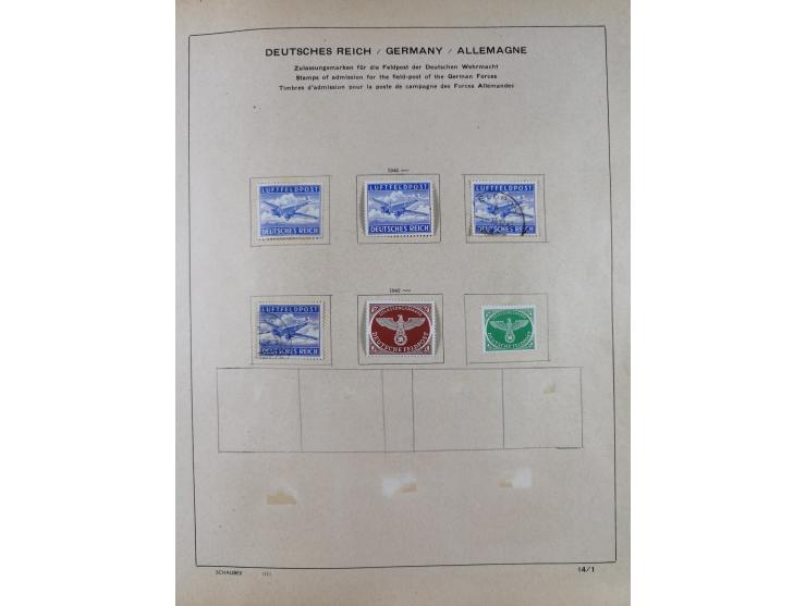 1851/1934, uriger meist gestempelter und teils ungebrauchter Sammlungsbestand in einem Schaubek Album, dabei auch wenige Brie