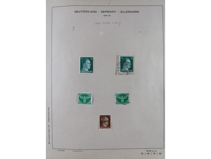 1851/1934, uriger meist gestempelter und teils ungebrauchter Sammlungsbestand in einem Schaubek Album, dabei auch wenige Brie