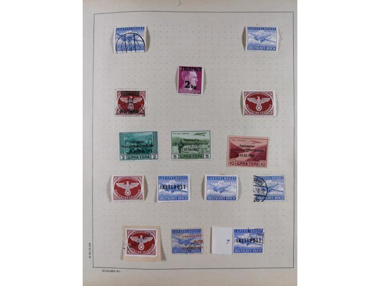 1851/1934, uriger meist gestempelter und teils ungebrauchter Sammlungsbestand in einem Schaubek Album, dabei auch wenige Brie