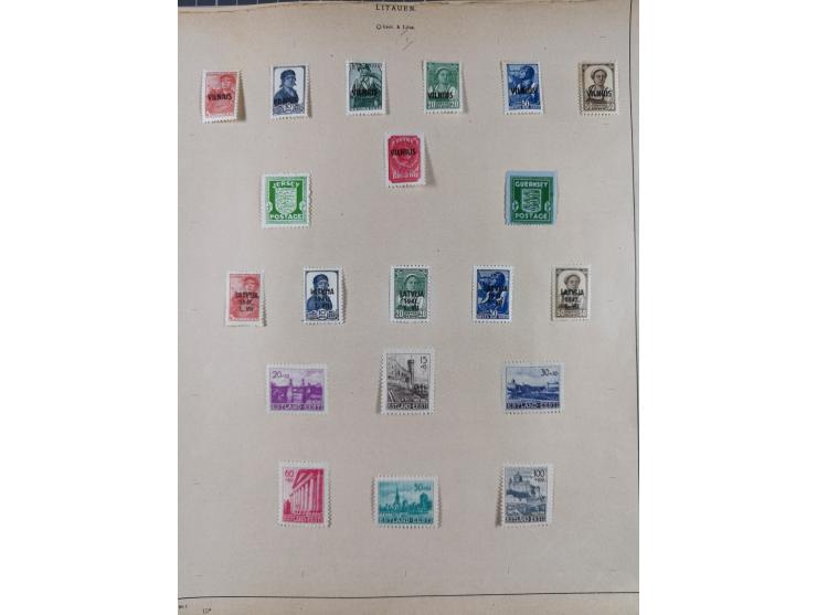 1851/1934, uriger meist gestempelter und teils ungebrauchter Sammlungsbestand in einem Schaubek Album, dabei auch wenige Brie