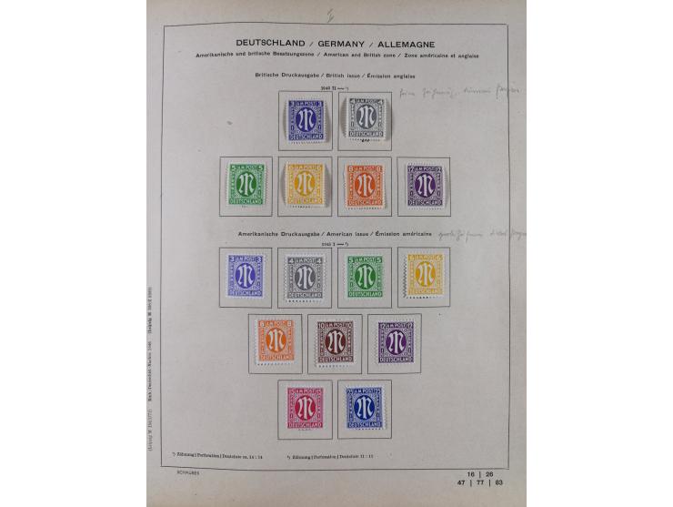 1851/1934, uriger meist gestempelter und teils ungebrauchter Sammlungsbestand in einem Schaubek Album, dabei auch wenige Brie