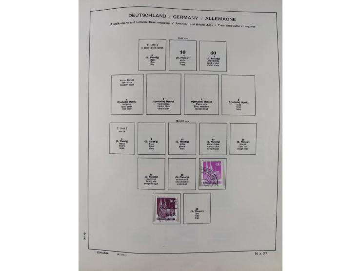 1851/1934, uriger meist gestempelter und teils ungebrauchter Sammlungsbestand in einem Schaubek Album, dabei auch wenige Brie