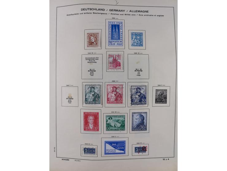 1851/1934, uriger meist gestempelter und teils ungebrauchter Sammlungsbestand in einem Schaubek Album, dabei auch wenige Brie