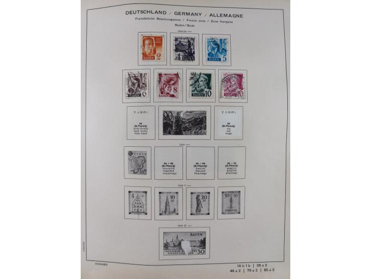 1851/1934, uriger meist gestempelter und teils ungebrauchter Sammlungsbestand in einem Schaubek Album, dabei auch wenige Brie