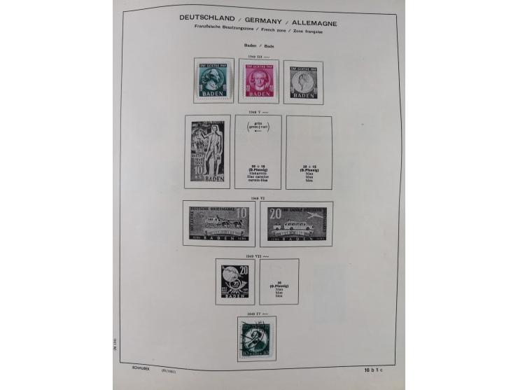 1851/1934, uriger meist gestempelter und teils ungebrauchter Sammlungsbestand in einem Schaubek Album, dabei auch wenige Brie