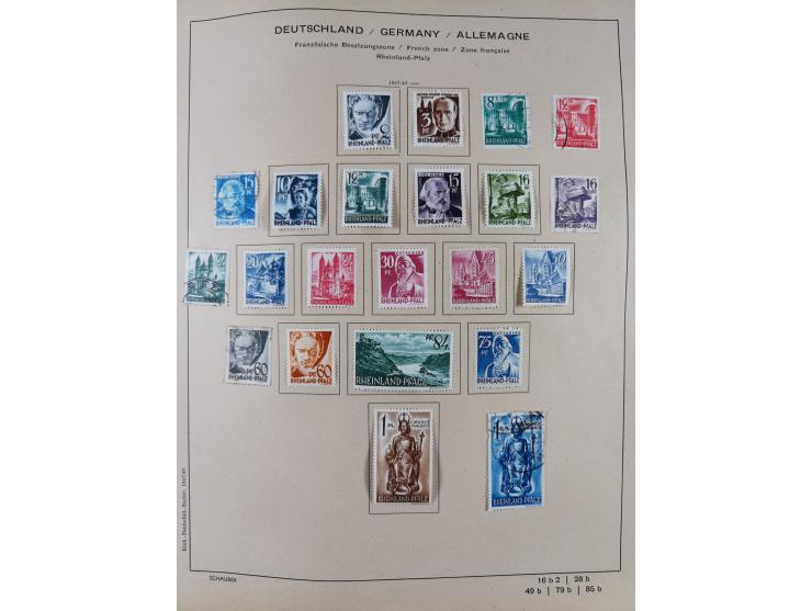 1851/1934, uriger meist gestempelter und teils ungebrauchter Sammlungsbestand in einem Schaubek Album, dabei auch wenige Brie