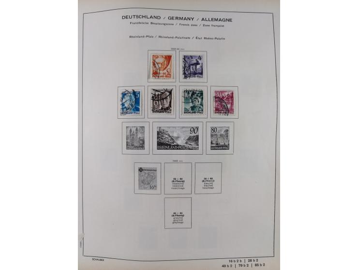 1851/1934, uriger meist gestempelter und teils ungebrauchter Sammlungsbestand in einem Schaubek Album, dabei auch wenige Brie