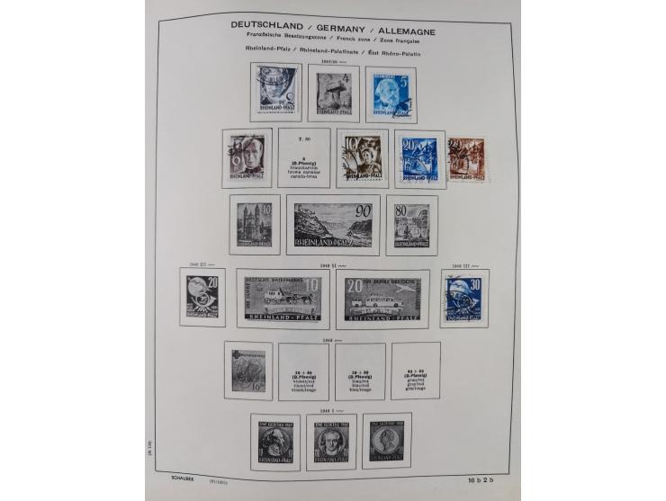 1851/1934, uriger meist gestempelter und teils ungebrauchter Sammlungsbestand in einem Schaubek Album, dabei auch wenige Brie