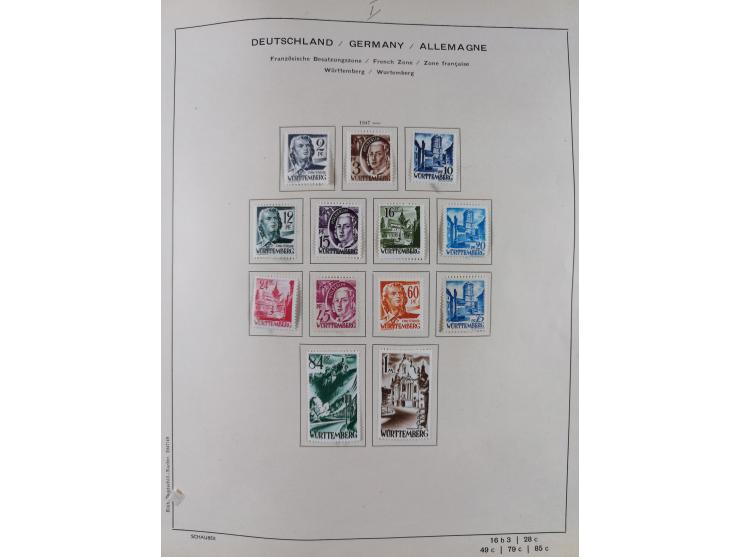 1851/1934, uriger meist gestempelter und teils ungebrauchter Sammlungsbestand in einem Schaubek Album, dabei auch wenige Brie