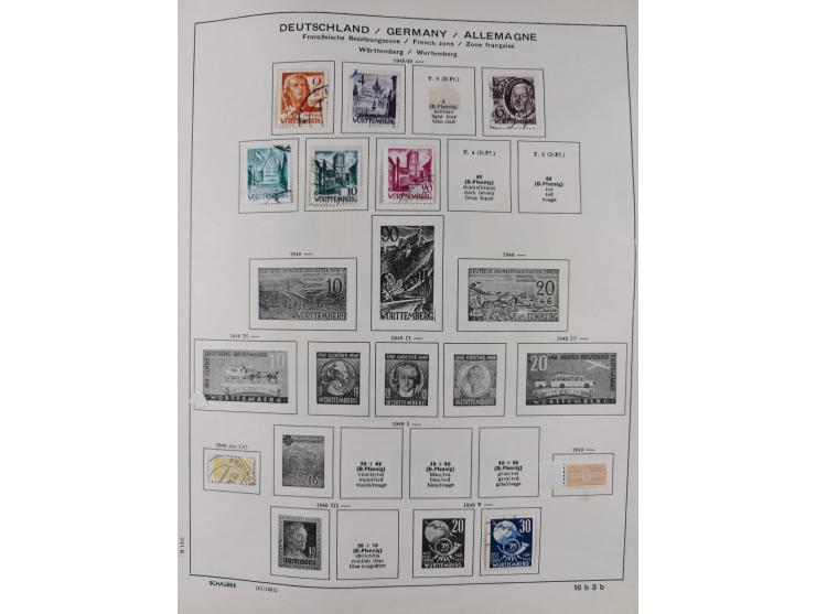 1851/1934, uriger meist gestempelter und teils ungebrauchter Sammlungsbestand in einem Schaubek Album, dabei auch wenige Brie