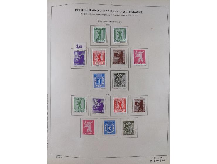 1851/1934, uriger meist gestempelter und teils ungebrauchter Sammlungsbestand in einem Schaubek Album, dabei auch wenige Brie