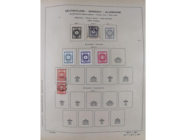 1851/1934, uriger meist gestempelter und teils ungebrauchter Sammlungsbestand in einem Schaubek Album, dabei auch wenige Brie