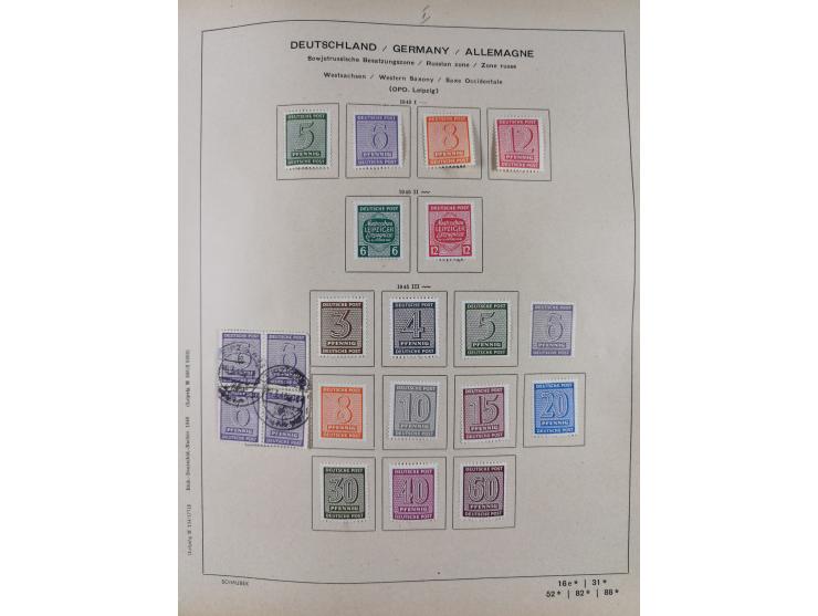 1851/1934, uriger meist gestempelter und teils ungebrauchter Sammlungsbestand in einem Schaubek Album, dabei auch wenige Brie