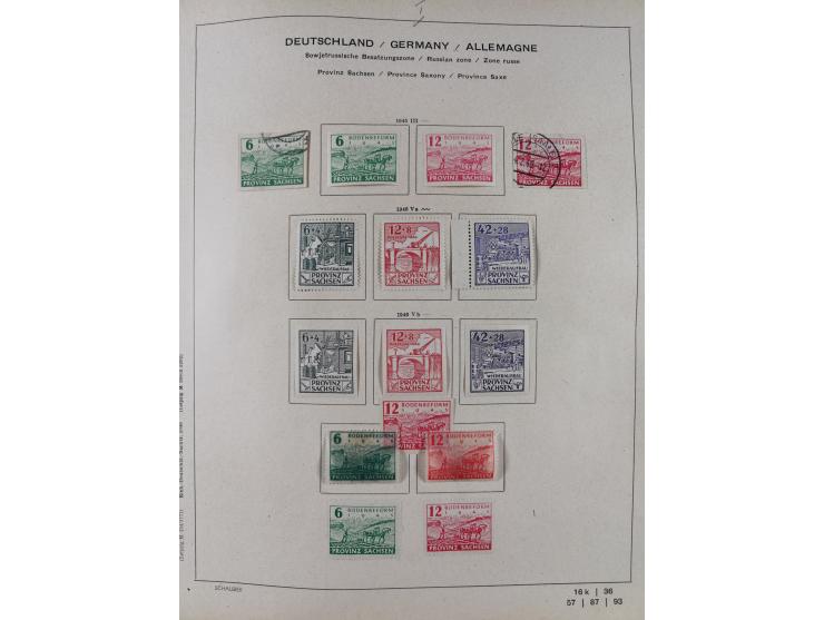 1851/1934, uriger meist gestempelter und teils ungebrauchter Sammlungsbestand in einem Schaubek Album, dabei auch wenige Brie