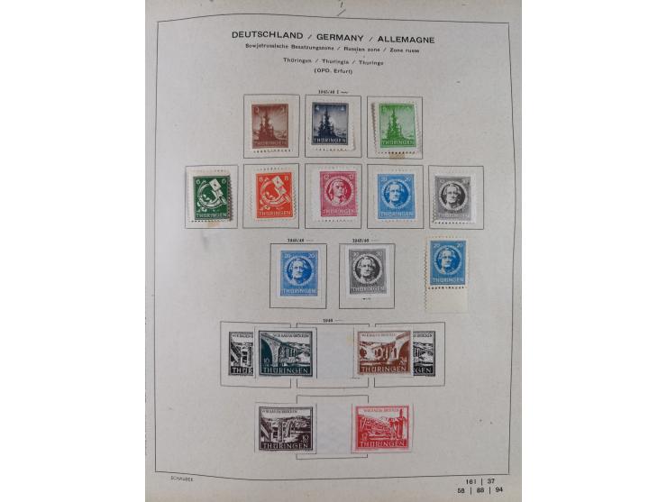 1851/1934, uriger meist gestempelter und teils ungebrauchter Sammlungsbestand in einem Schaubek Album, dabei auch wenige Brie