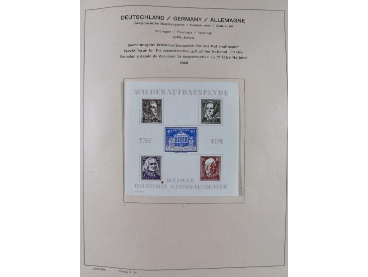 1851/1934, uriger meist gestempelter und teils ungebrauchter Sammlungsbestand in einem Schaubek Album, dabei auch wenige Brie