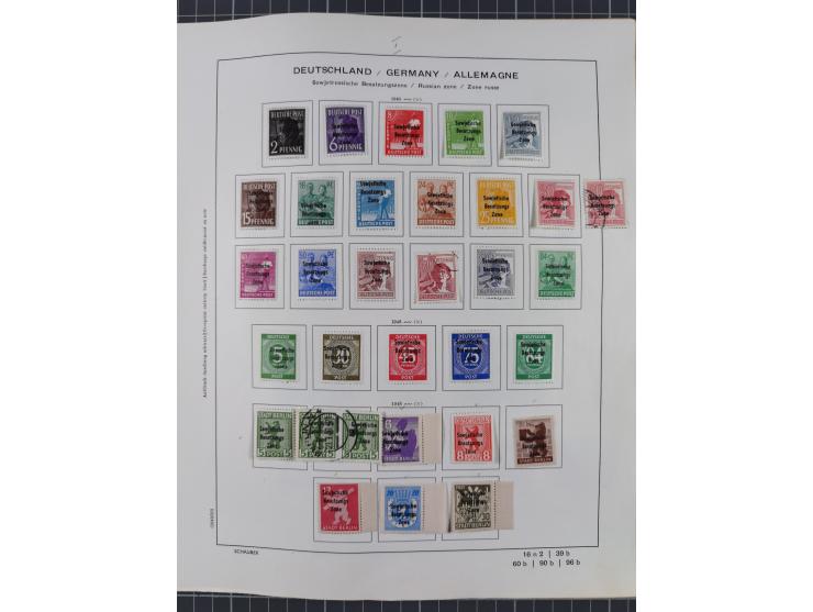 1851/1934, uriger meist gestempelter und teils ungebrauchter Sammlungsbestand in einem Schaubek Album, dabei auch wenige Brie