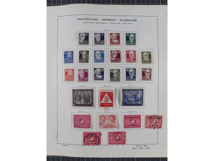 1851/1934, uriger meist gestempelter und teils ungebrauchter Sammlungsbestand in einem Schaubek Album, dabei auch wenige Brie