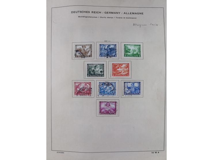 1851/1934, uriger meist gestempelter und teils ungebrauchter Sammlungsbestand in einem Schaubek Album, dabei auch wenige Brie