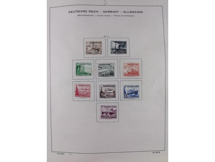 1851/1934, uriger meist gestempelter und teils ungebrauchter Sammlungsbestand in einem Schaubek Album, dabei auch wenige Brie