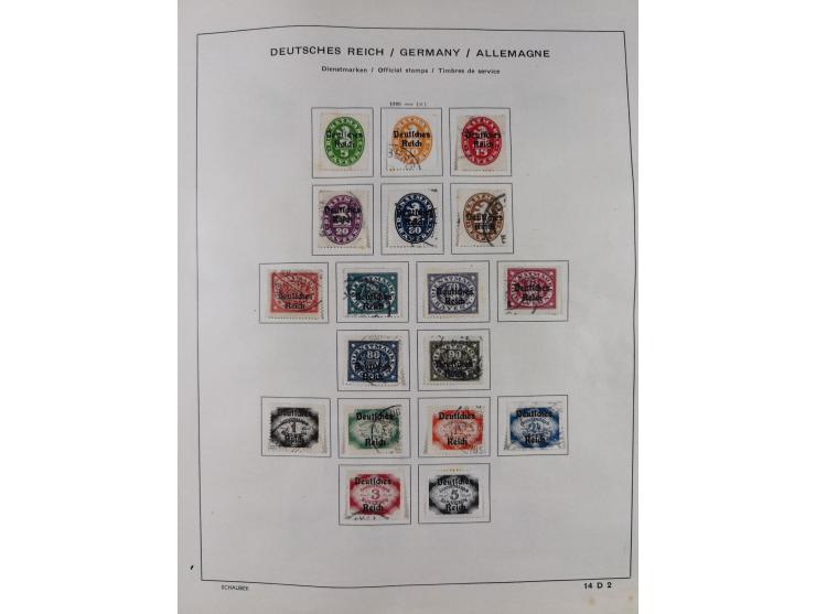 1851/1934, uriger meist gestempelter und teils ungebrauchter Sammlungsbestand in einem Schaubek Album, dabei auch wenige Brie